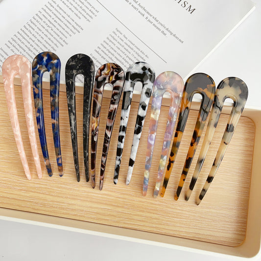 Resin slim hair fork