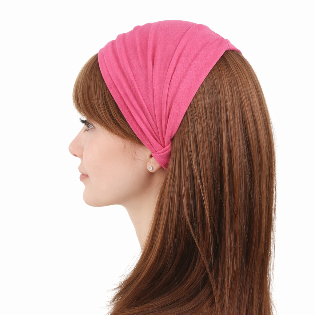 Extra-wide bandanna headband