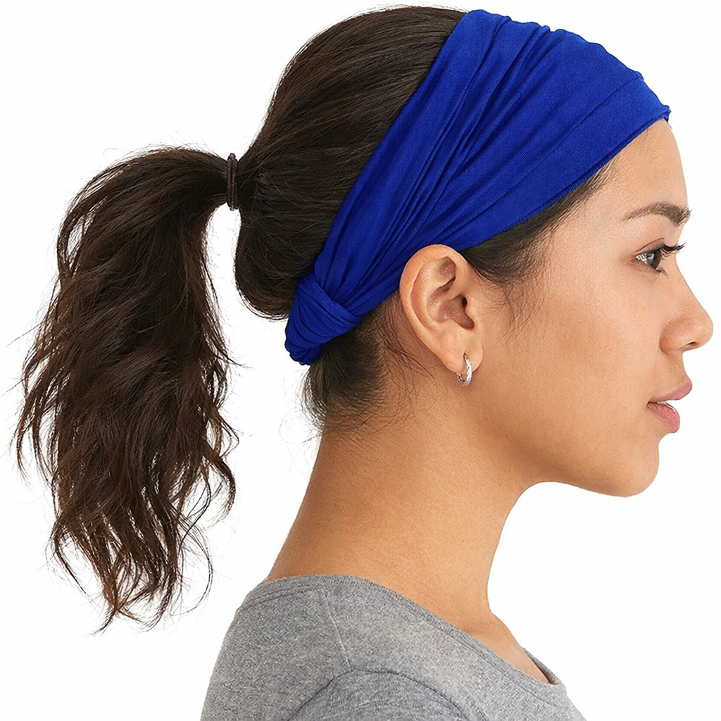 Extra-wide bandanna headband