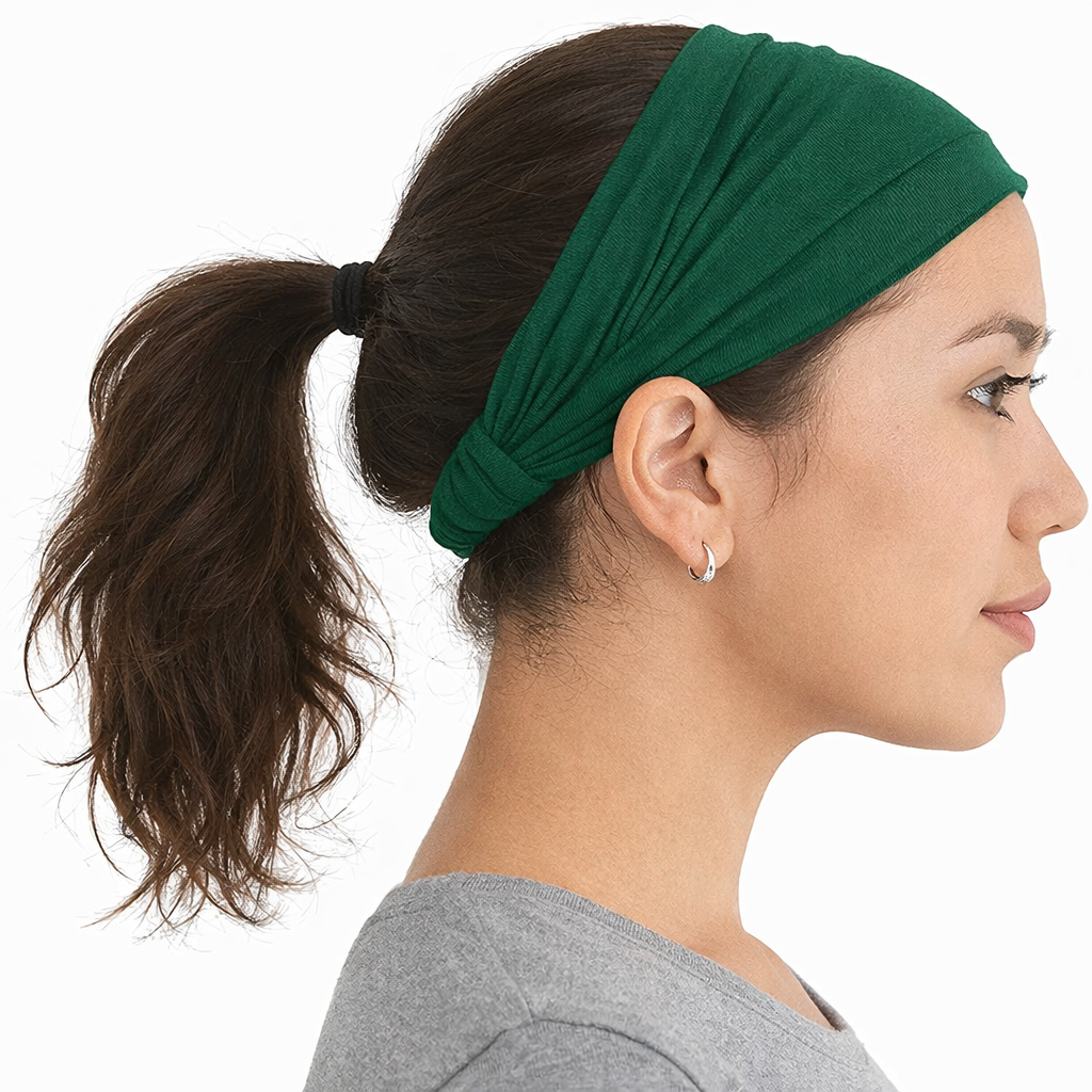 Extra-wide bandanna headband