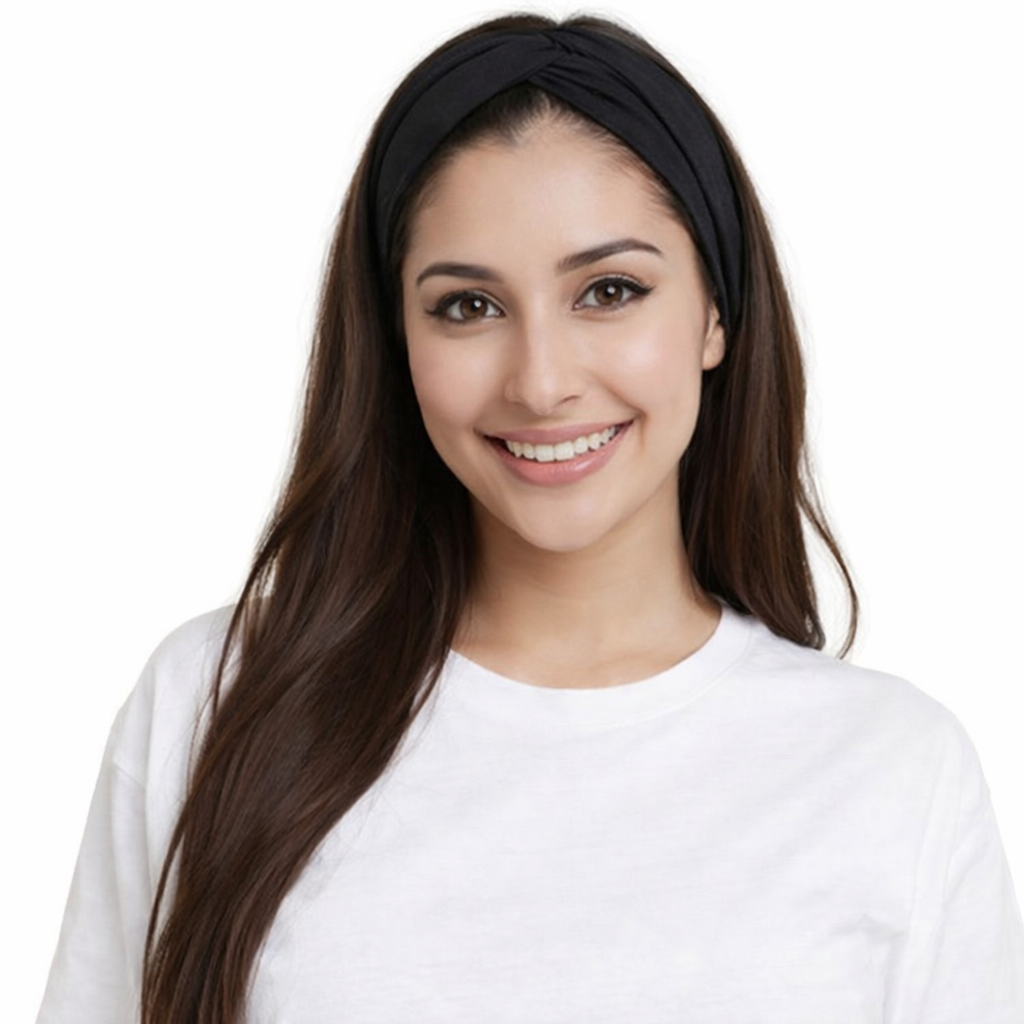 Cotton plain turban headband