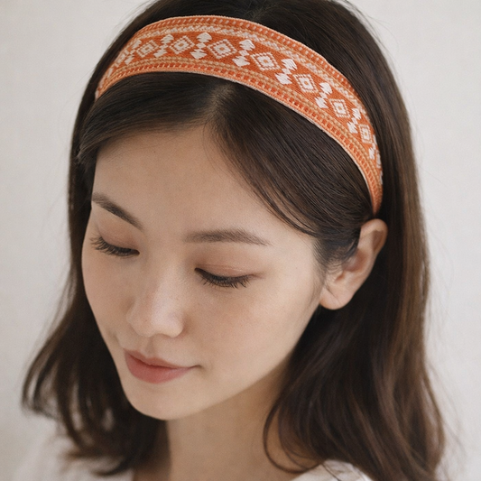 Embroidered headband