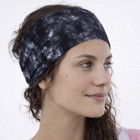 Super soft tie dye print knotted bandanna headband