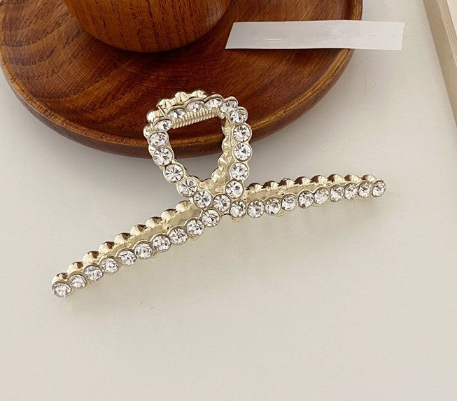 Metallic hair claw