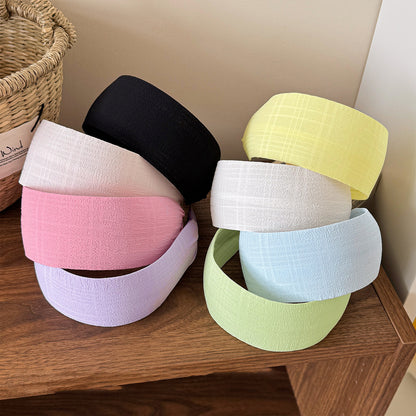 5cm wide plain chiffon headband