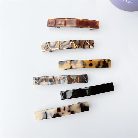 Small resin hair barrette