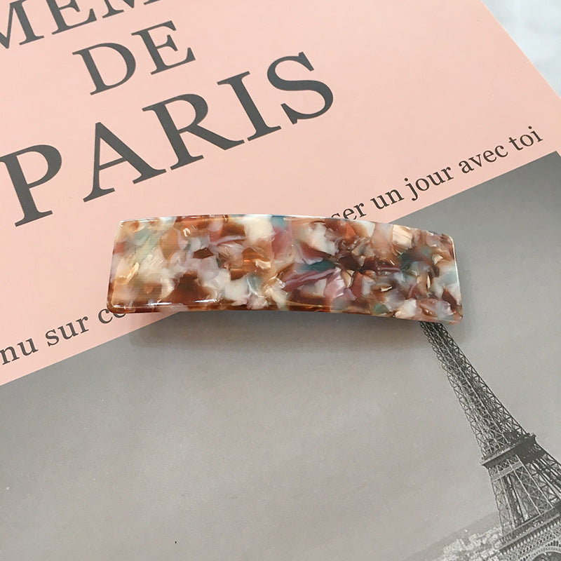 Resin hair barrette in multi colours