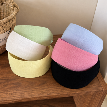 5cm wide plain chiffon headband