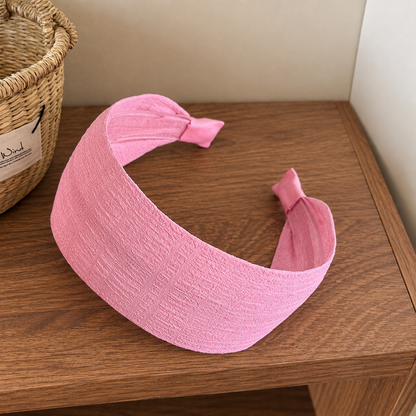 5cm wide plain chiffon headband