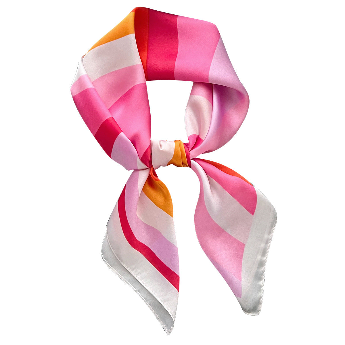 Vibrant pink square scarf