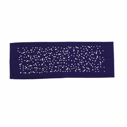 Cotton loop hair band with glitters