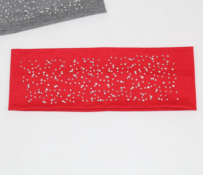 Cotton loop hair band with glitters