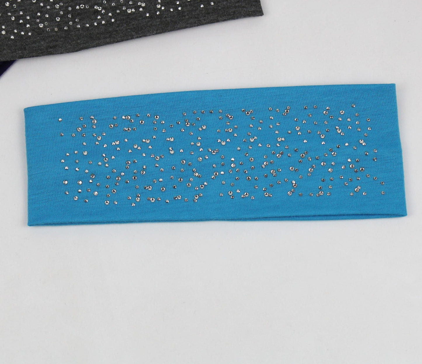 Cotton loop hair band with glitters