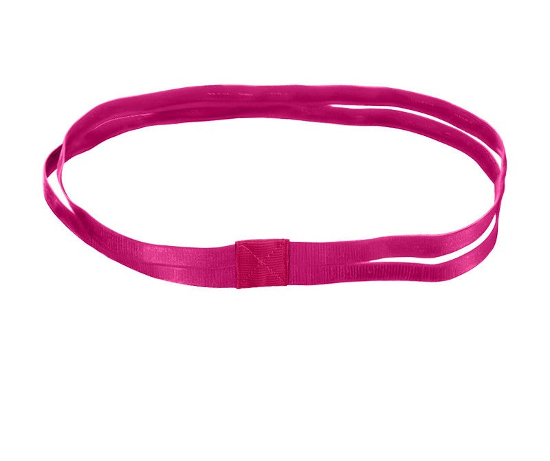 Double wrap non-slip sporty elastic hair band