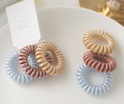 3-pack small coil hair ring