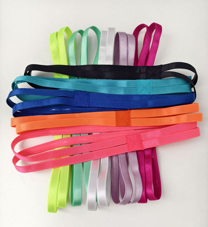 Double wrap non-slip sporty elastic hair band