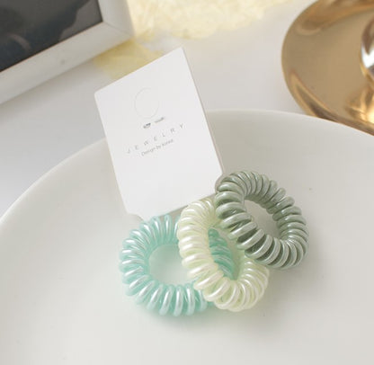 3-pack small coil hair ring