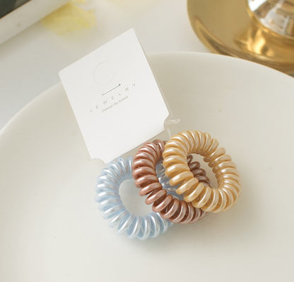 3-pack small coil hair ring