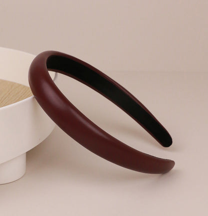 2cm wide matte leather headband