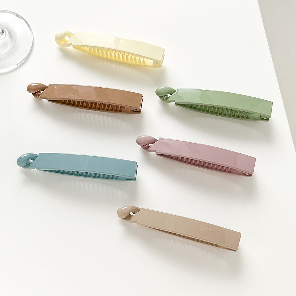 Plain resin banana hair clip