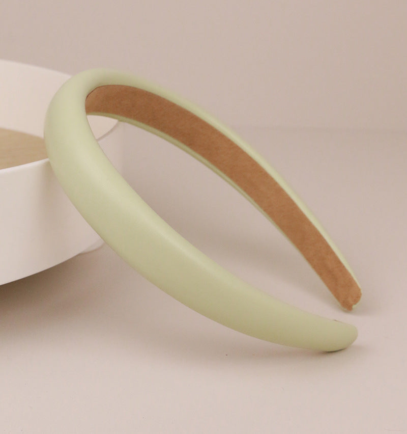 2cm wide matte leather headband