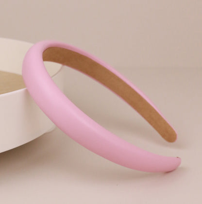 2cm wide matte leather headband