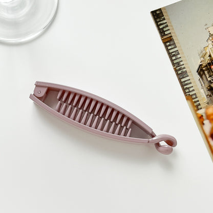 Plain resin banana hair clip