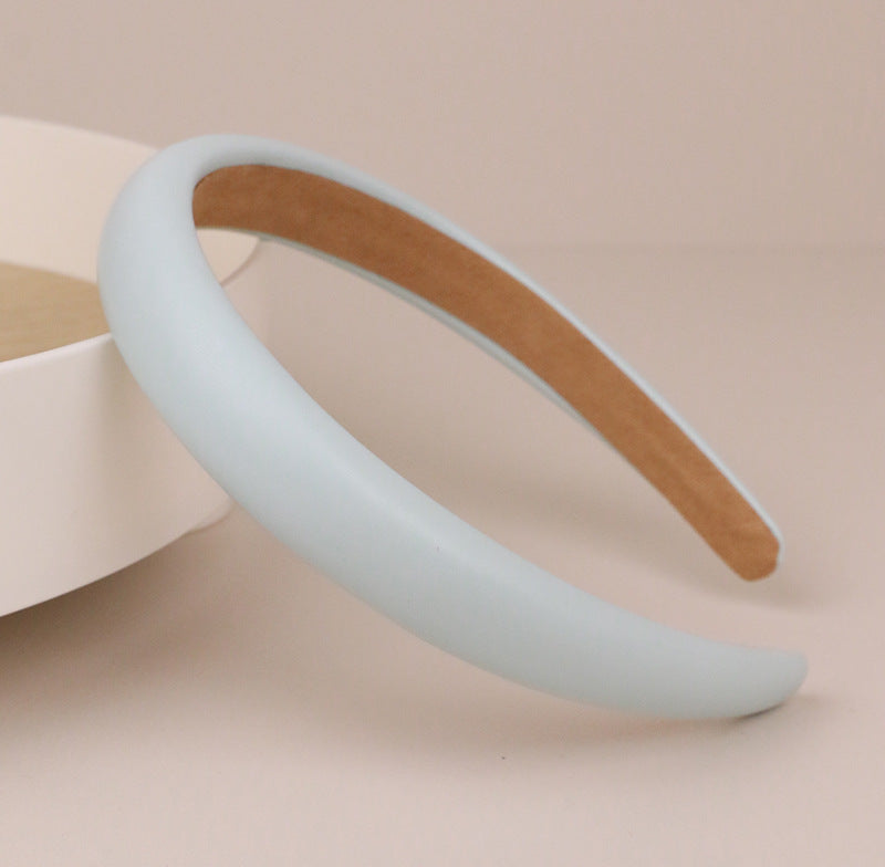 2cm wide matte leather headband