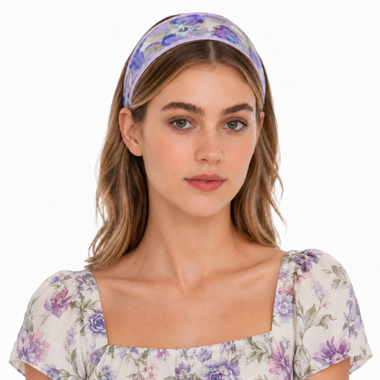 Printed mesh wide headband