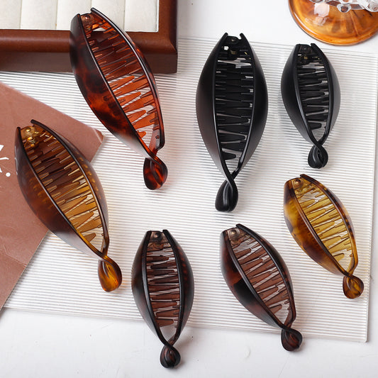 Acrylic banana hair clip