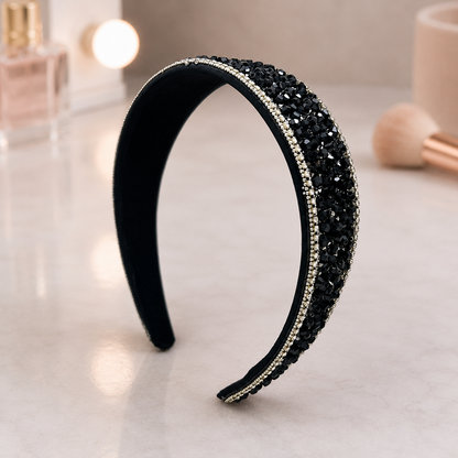 Rhinestone wide headband
