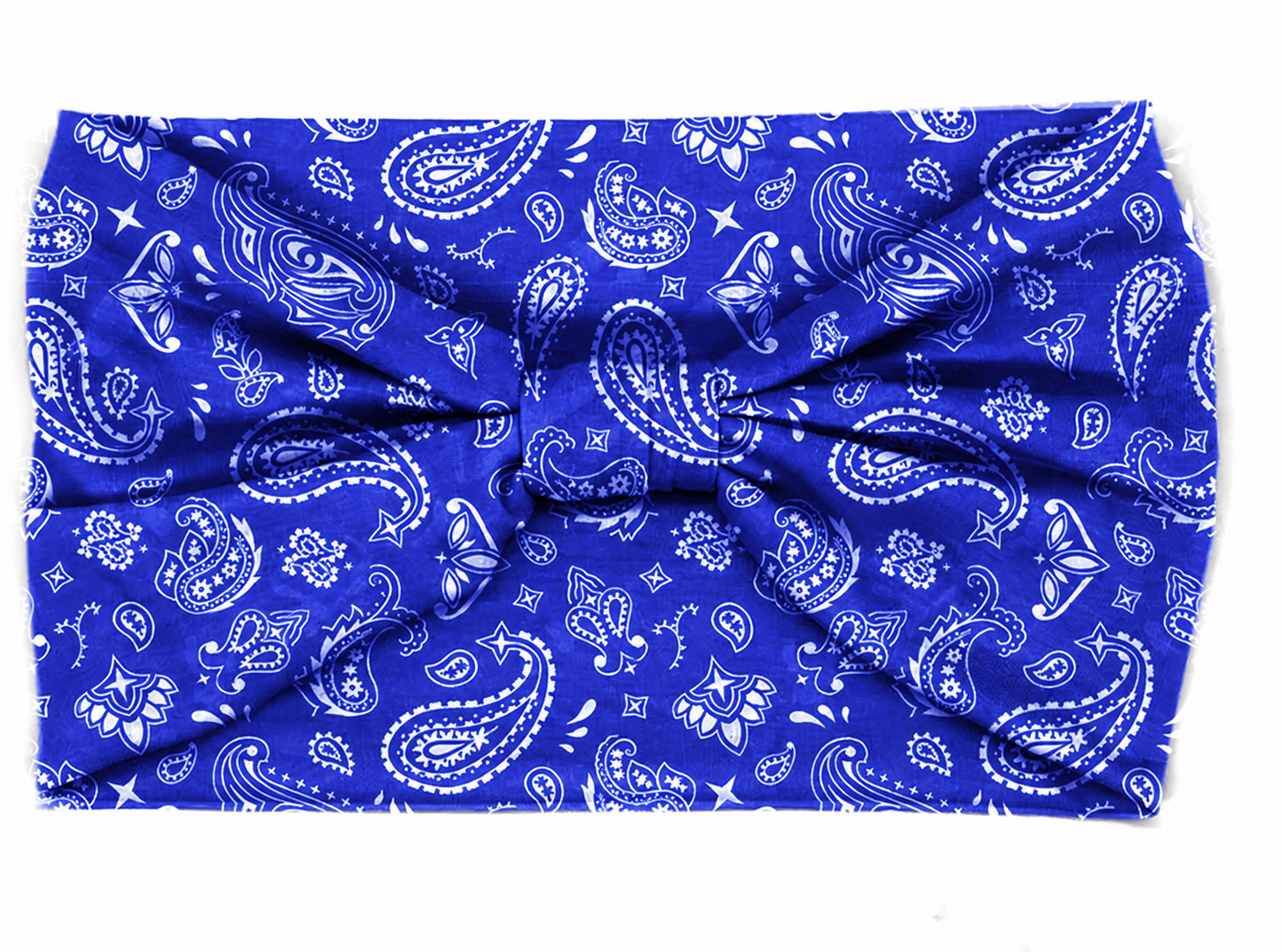 Paisley print knotted bandanna headband