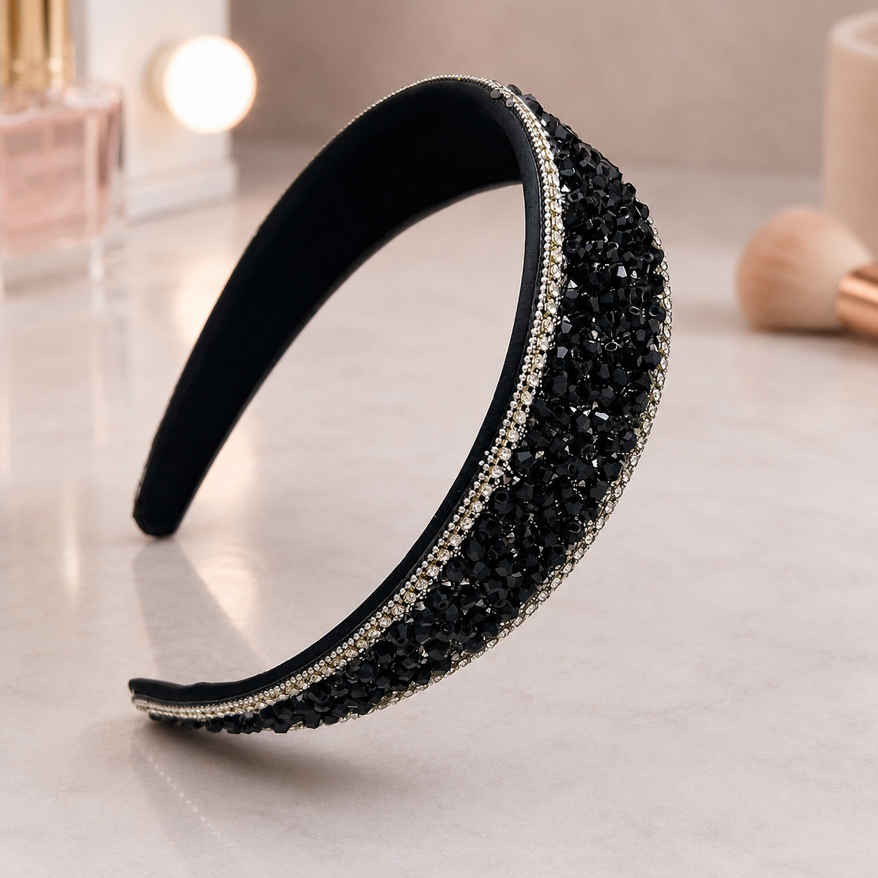 Rhinestone wide headband
