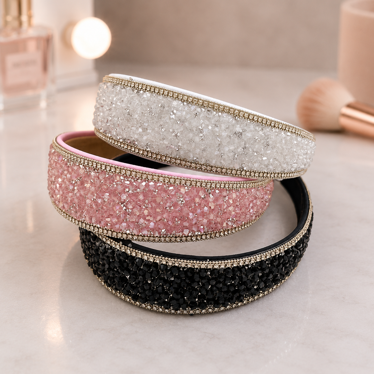 Rhinestone wide headband