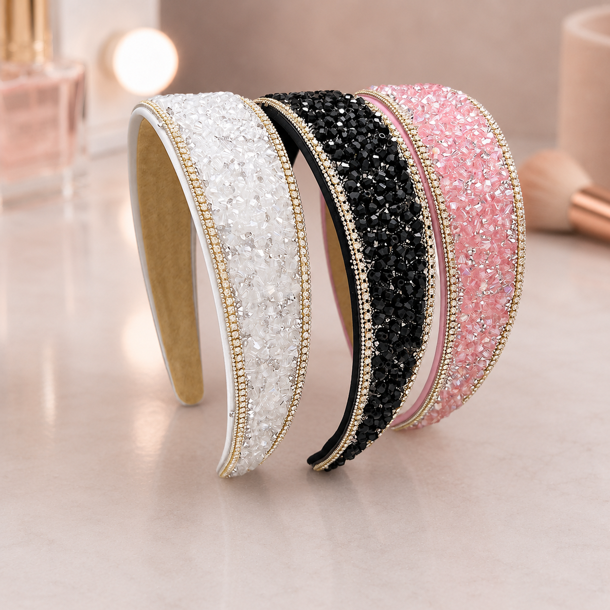Rhinestone wide headband