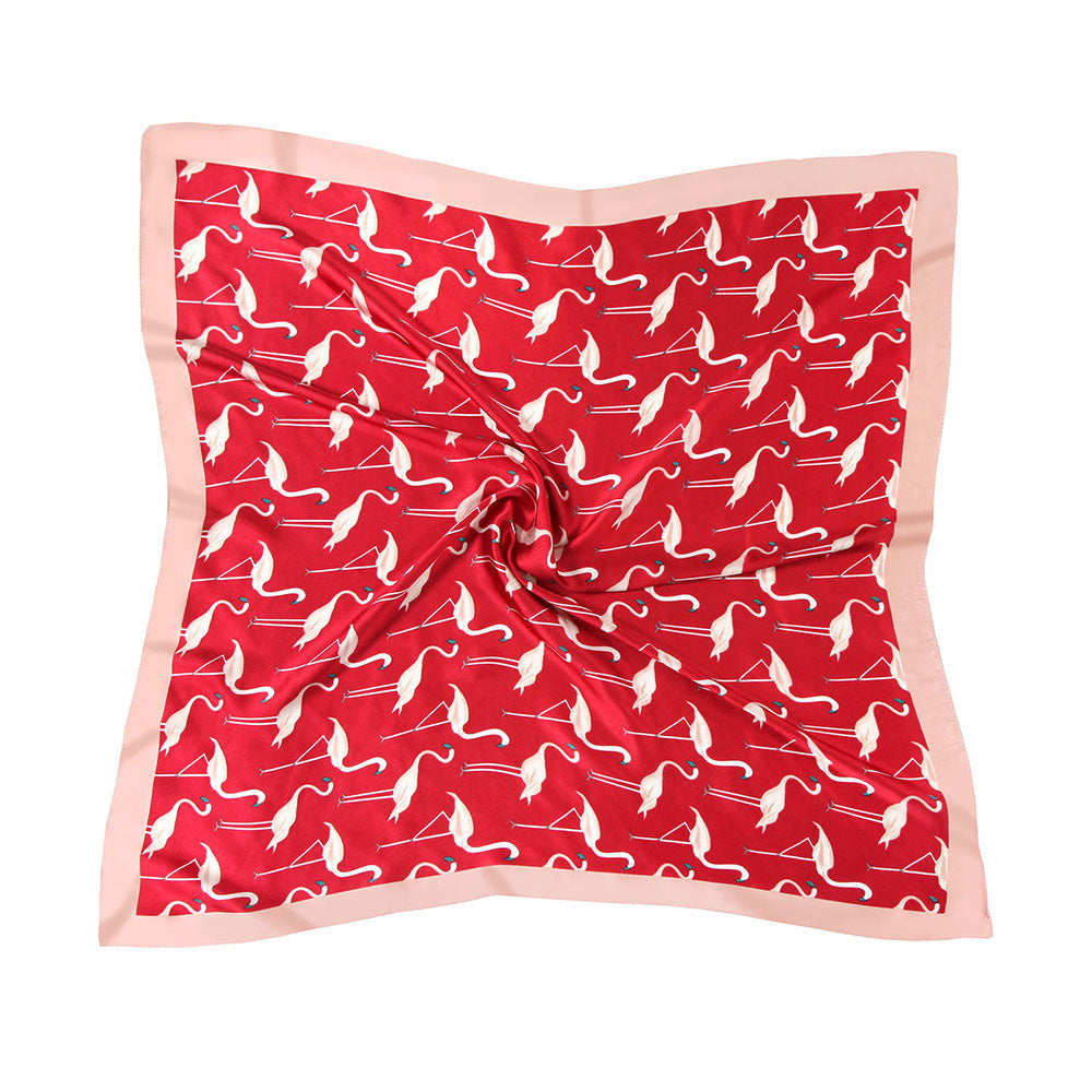 Printed square scarf