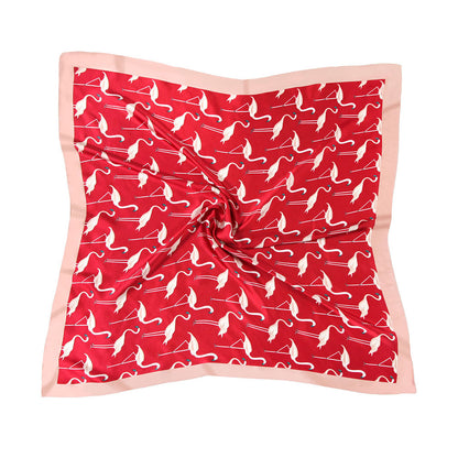 Printed square scarf