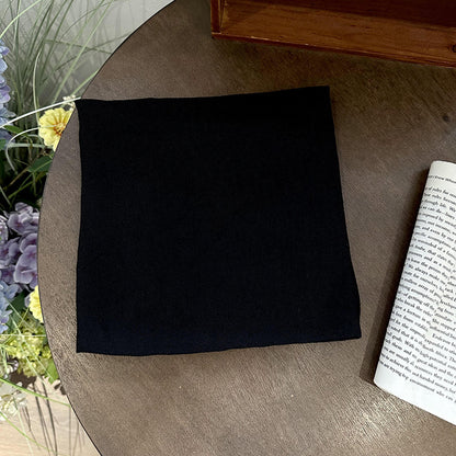 Plain square scarf