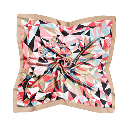 Printed square scarf