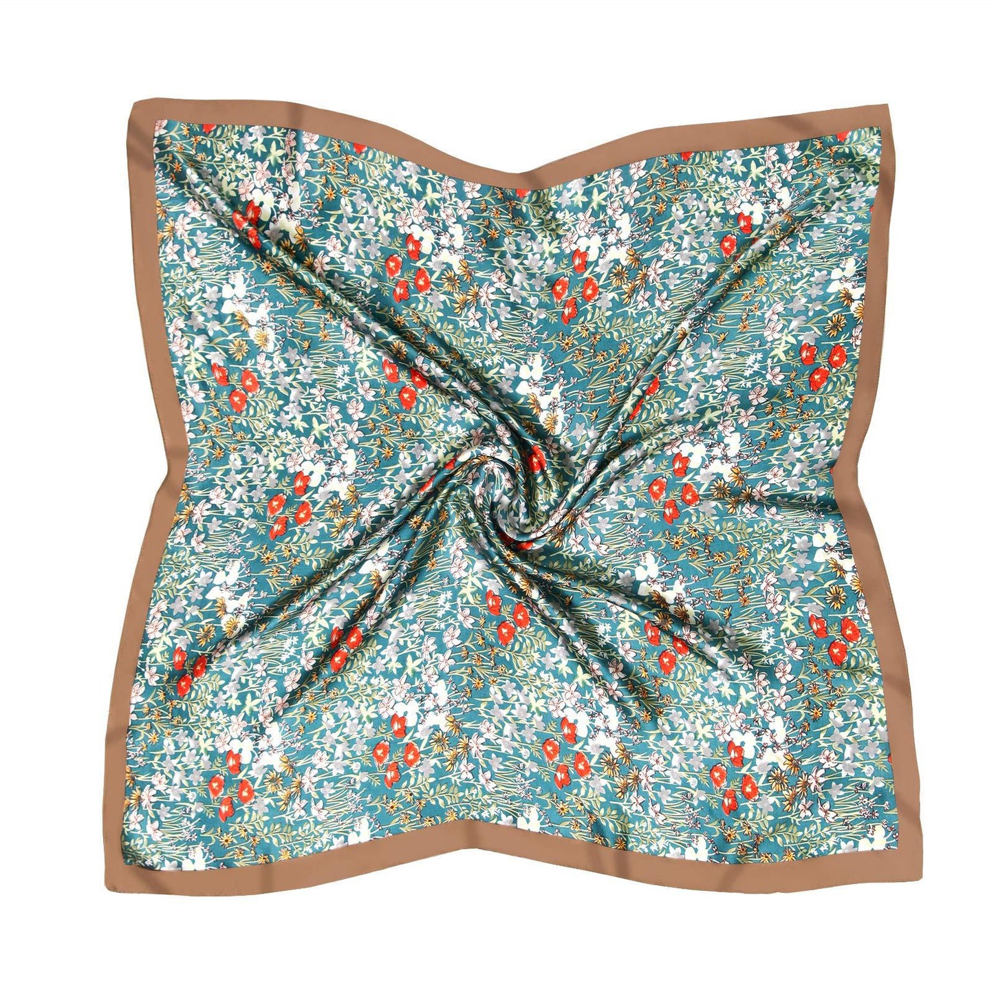 Printed square scarf