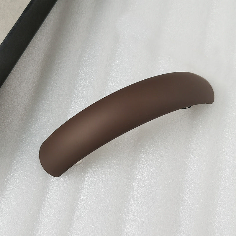 Large arch rectangle resin barrette