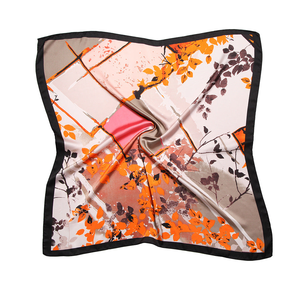 Printed square scarf