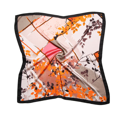 Printed square scarf