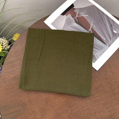 Plain square scarf