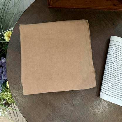 Plain square scarf