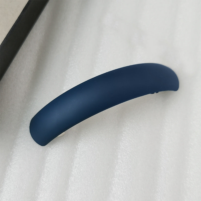 Large arch rectangle resin barrette