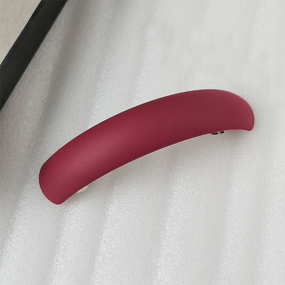 Large arch rectangle resin barrette