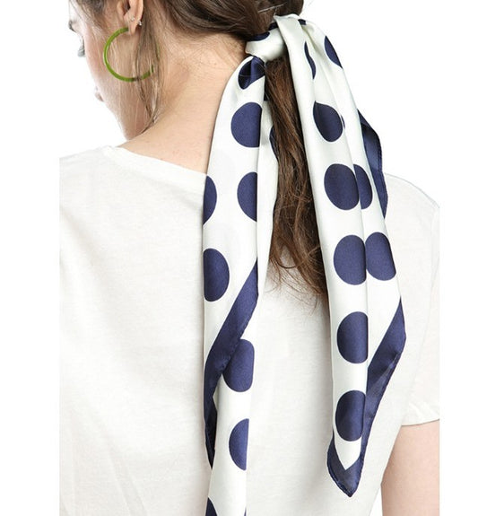 Printed square scarf