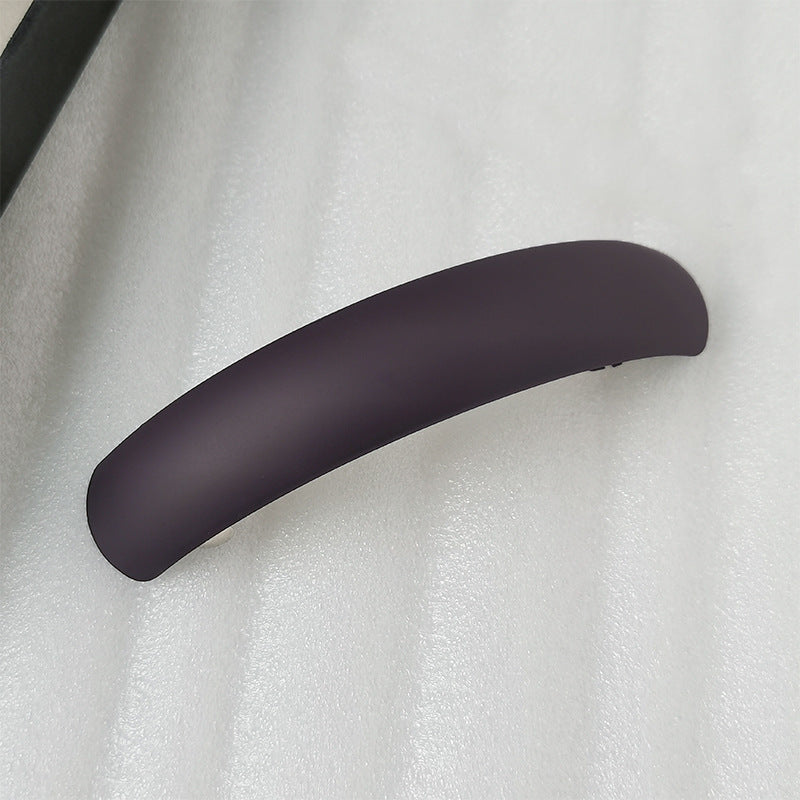 Large arch rectangle resin barrette