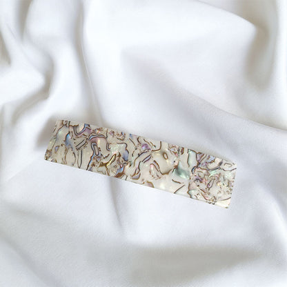 Large resin hair barrette in multi colours